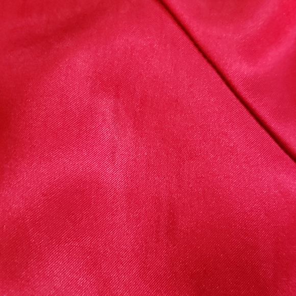 Silky Satin Red Lingerie Slip Empire Waist Sweetheart Dress Chemise Nightgown - Picture 9 of 13